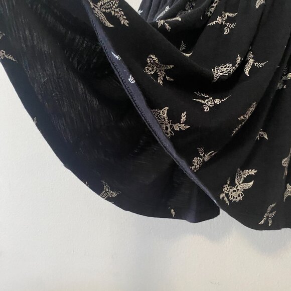 Handmade Children's Cotton Black White Floral Lace Tie Spaghetti Strap Dress - Picture 7 of 14